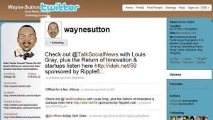Wayne Sutton Twitter Profile